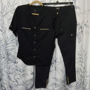 Jaanuu Black Scrub set Medium